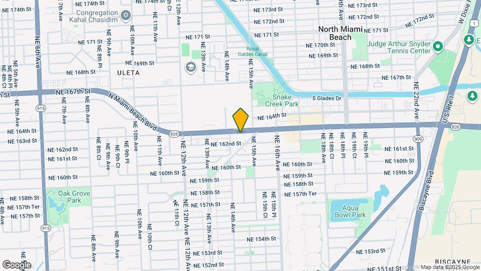 1432 NE 163rd St Map and Location Details
