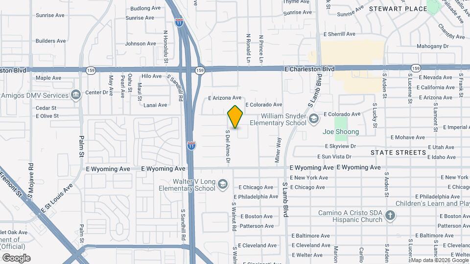 1555 Calabria Dr Map and Location Details