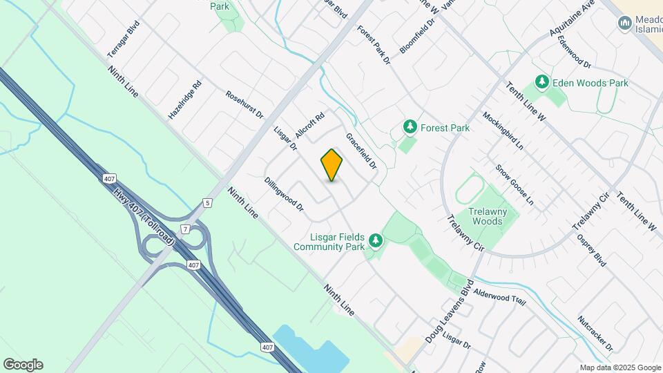 6853 Lisgar Dr Map and Location Details