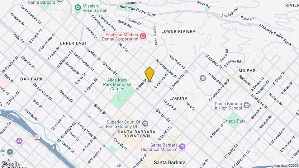 1320 Laguna St Map and Location Details