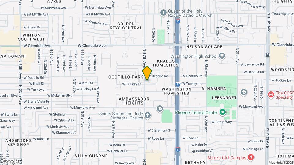 6627 N 27th Ave Map and Location Details