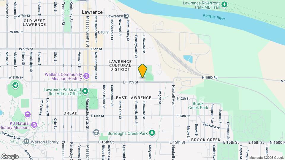 1043 Delaware St Map and Location Details