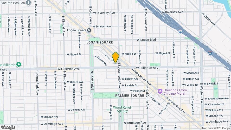 3012 W Fullerton Ave Map and Location Details