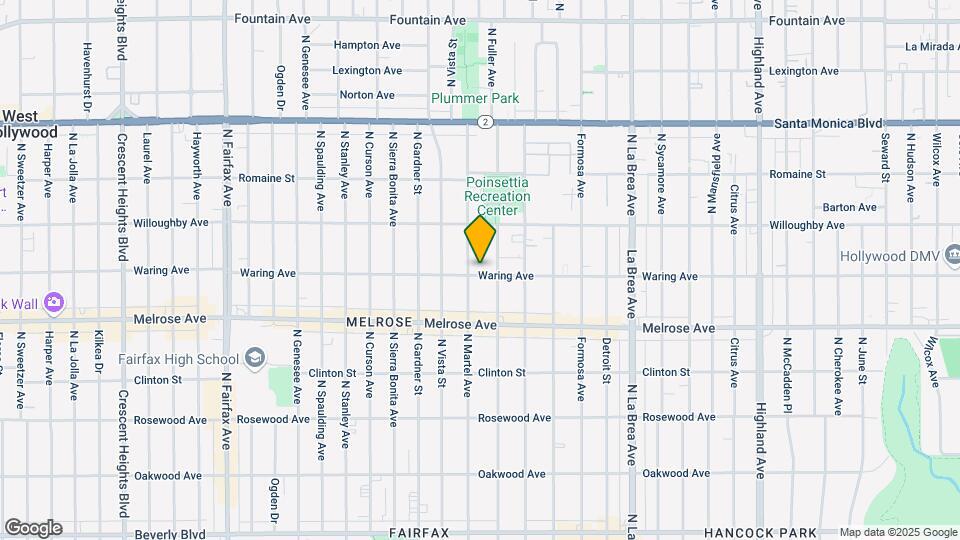 7365 Waring Ave Map and Location Details