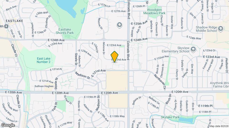 3769 E 121st Ave Map and Location Details
