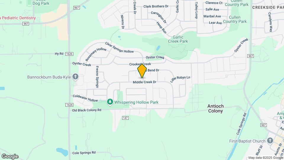 491 Middle Creek Dr Map and Location Details