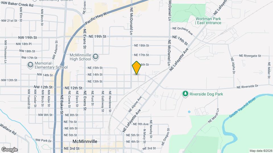 1339 NE Logan St Map and Location Details