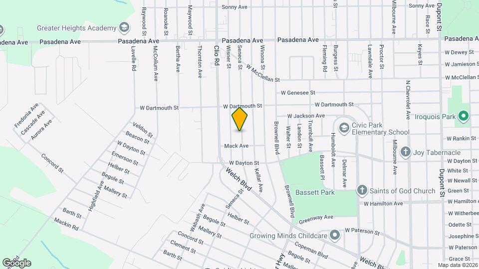 2625 Seneca St Map and Location Details