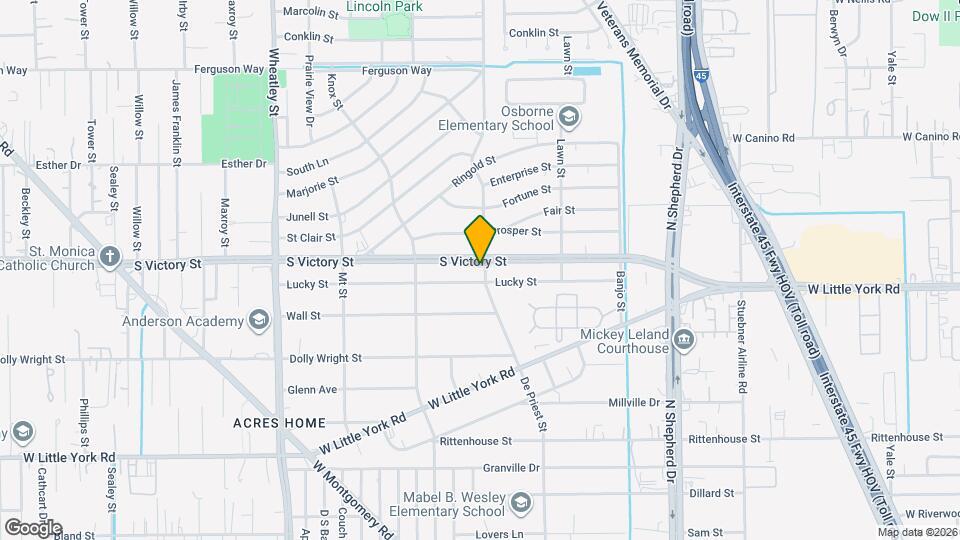 867 S Victory Dr Map and Location Details