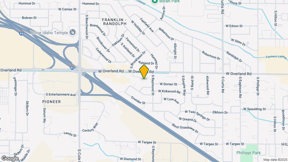 6723 W Overland Rd Map and Location Details