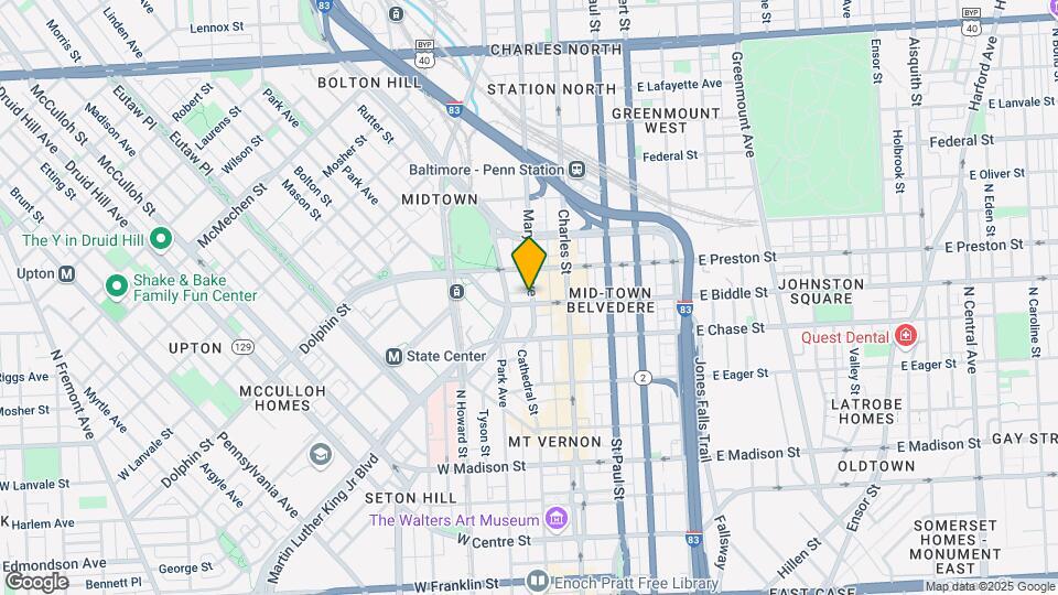 38 W Biddle St Mapa y Detalles de la Ubicación