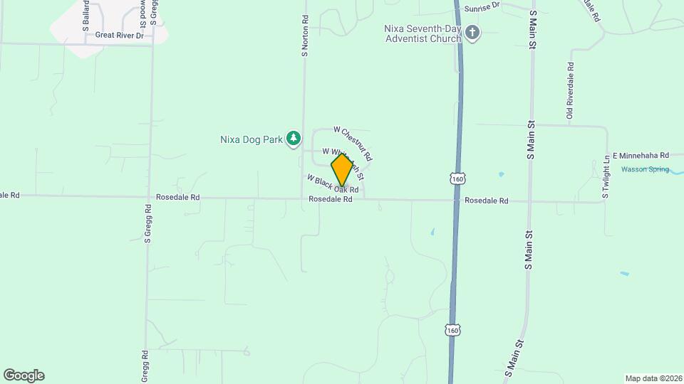 414 W Black Oak Rd Map and Location Details