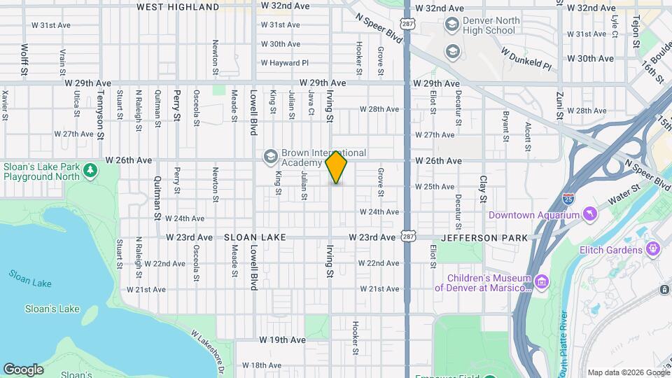 2460 Irving St Map and Location Details