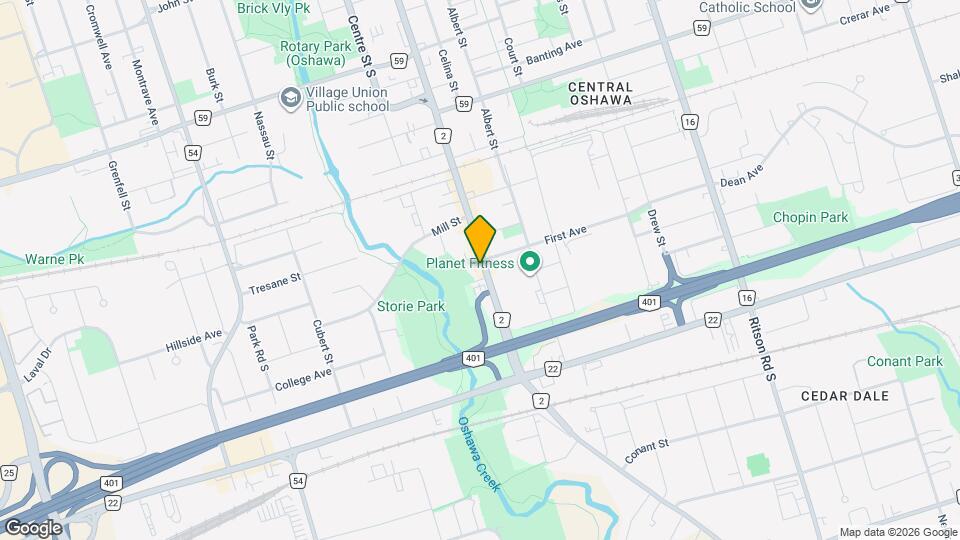 524 Simcoe St S Map and Location Details