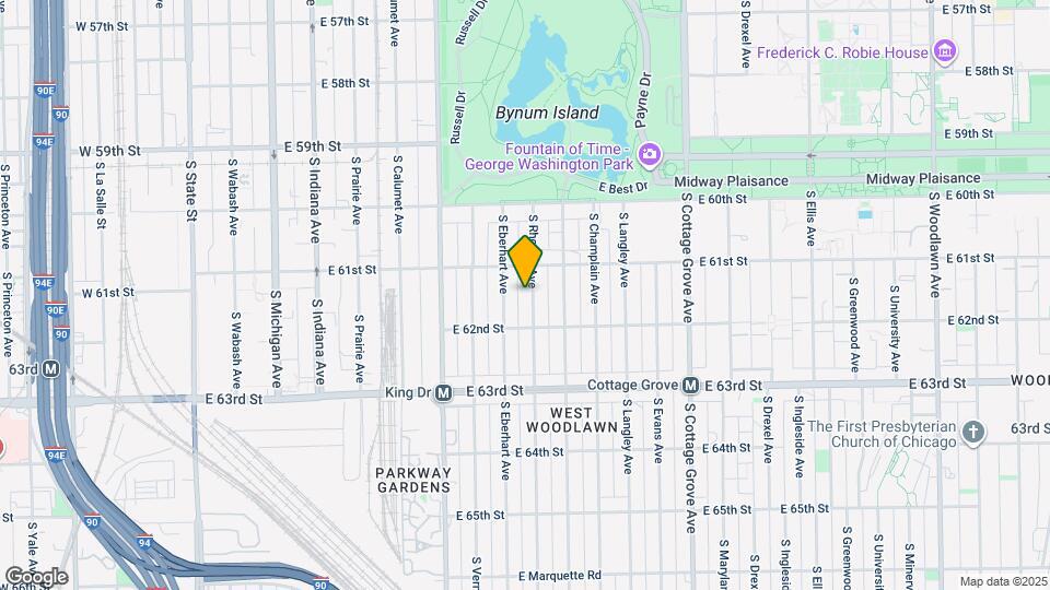 6130 S Rhodes Ave Map and Location Details