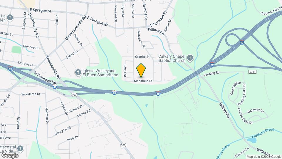 1625 Mansfield St Map and Location Details