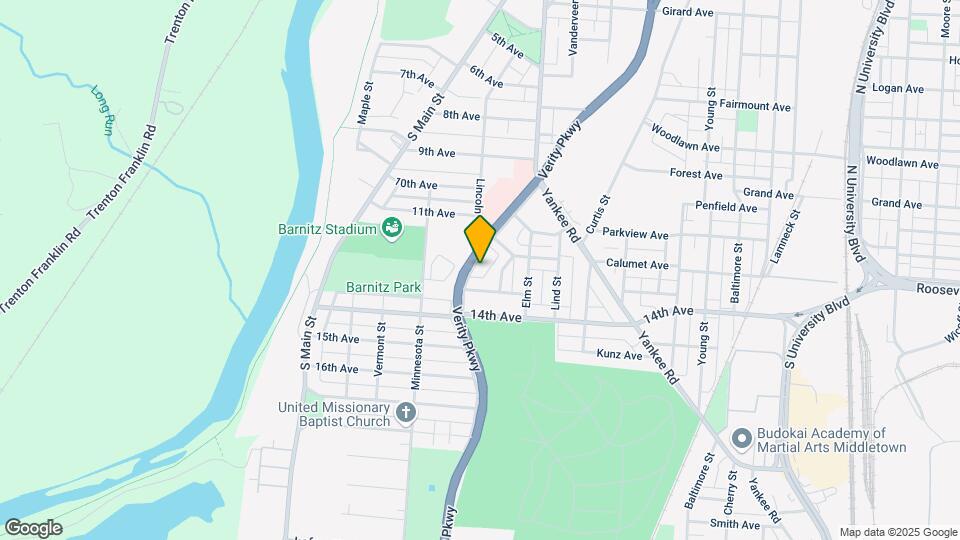 1221 Woodside Blvd Map and Location Details
