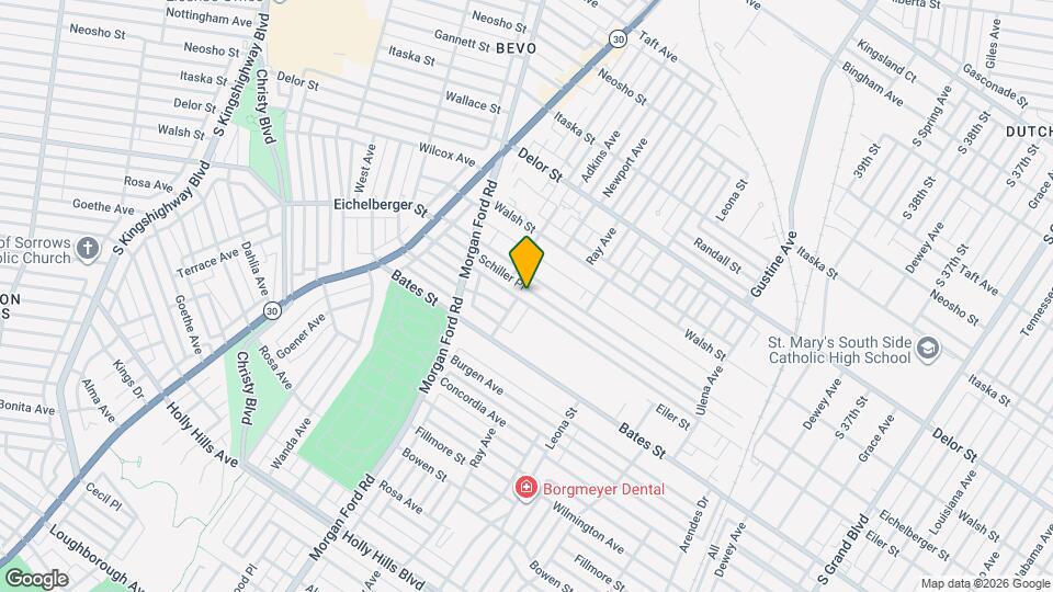 4154 Schiller Pl Map and Location Details