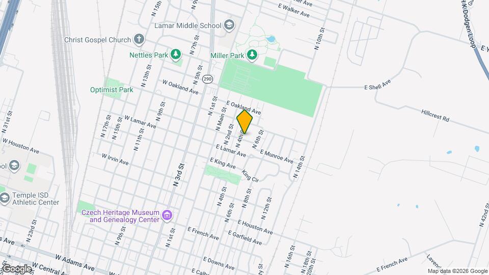 1305 N 4th St Mapa y Detalles de la Ubicación