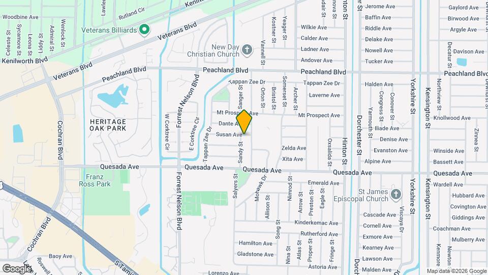 1186 Sandy St Map and Location Details