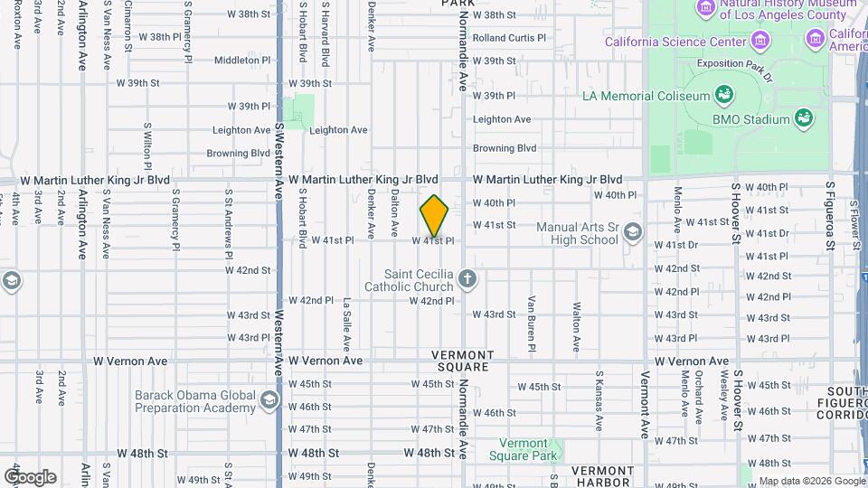 4153 Brighton Ave Map and Location Details