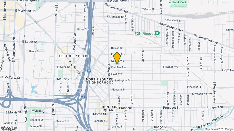 1148 Fletcher Ave Map and Location Details