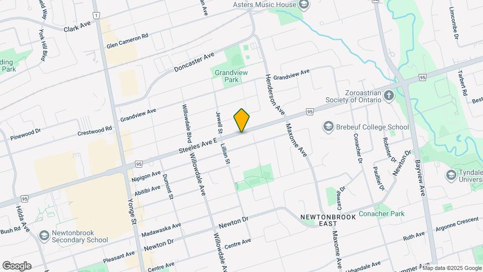 123 Steeles Ave E Map and Location Details