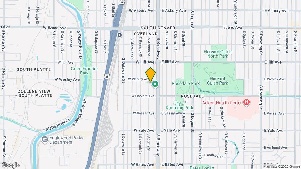 2426 S Acoma St Map and Location Details