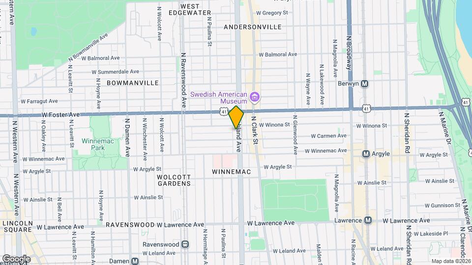 5114 N Ashland Ave Map and Location Details