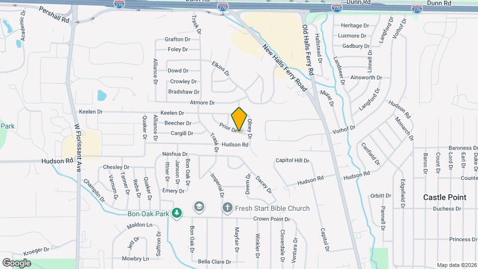 1920 Prior Dr Mapa y Detalles de la Ubicación