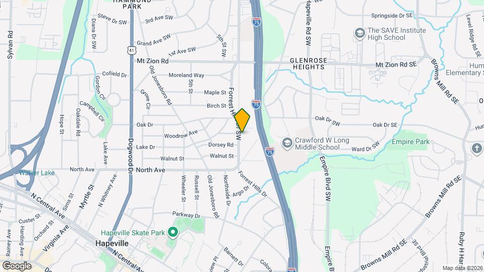 3224 Forrest Hills Dr SW Map and Location Details