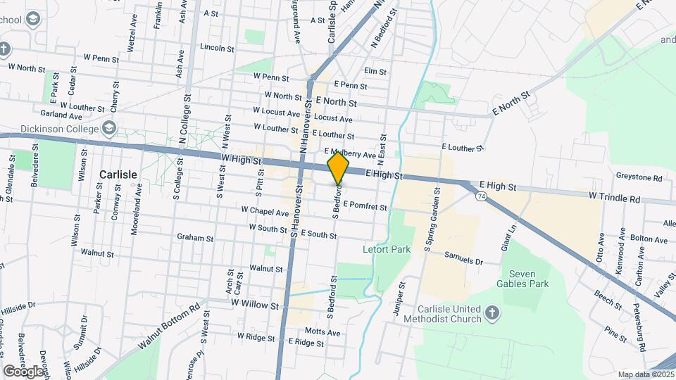 40 S Bedford St Map and Location Details