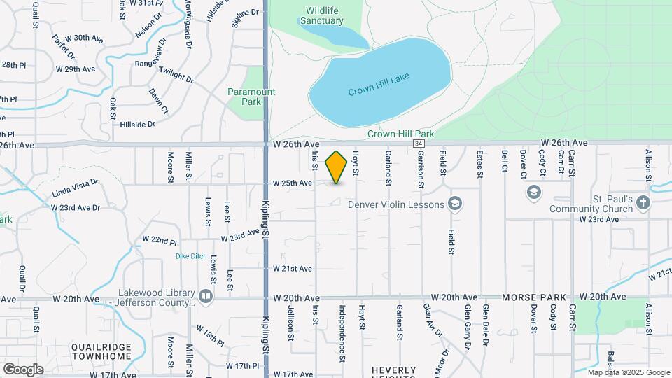 9630 W 25th Ave Map and Location Details