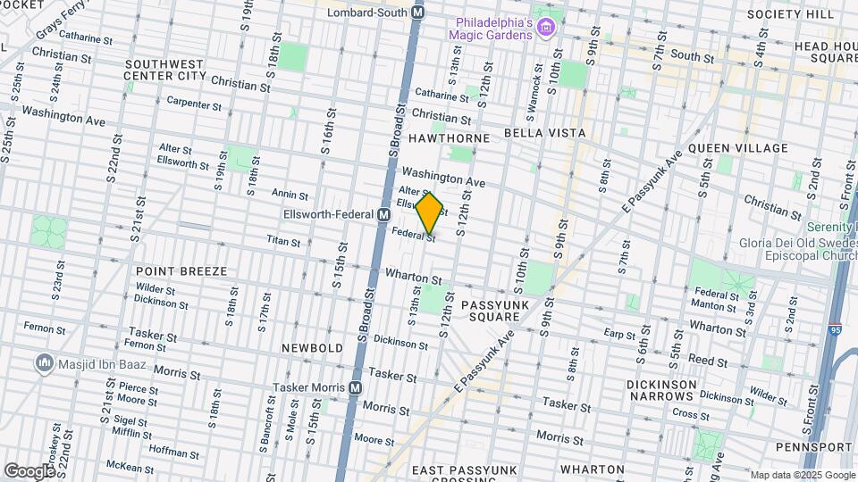 1248 Federal St, Unit Unit D Map and Location Details