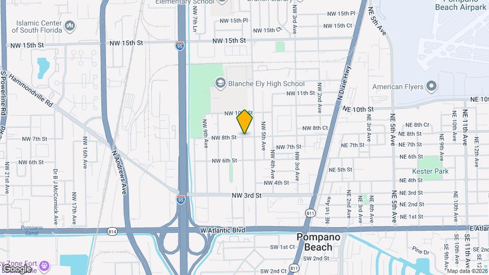 620 NW 8th St Map and Location Details
