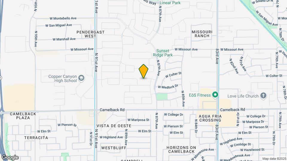 8759 W Colter St Map and Location Details