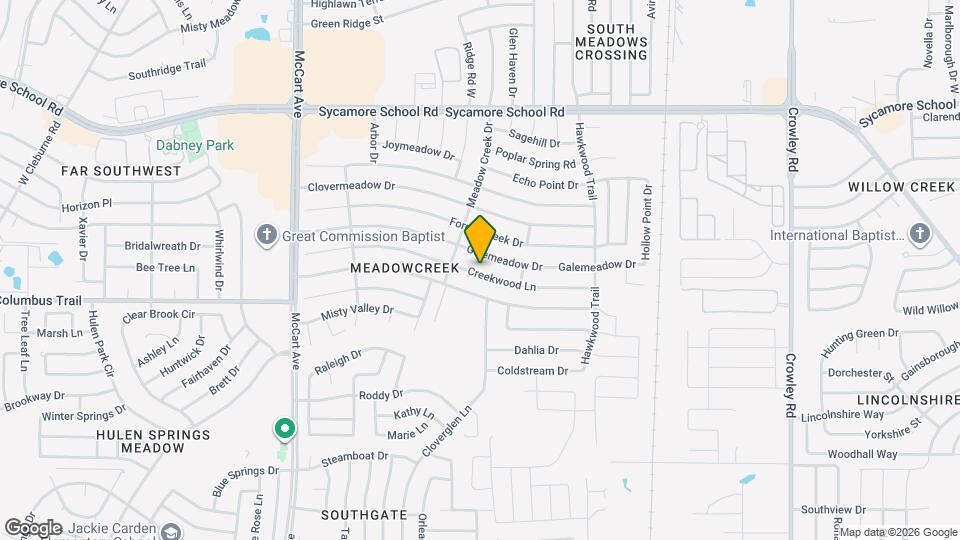2712 Creekwood Ln Map and Location Details
