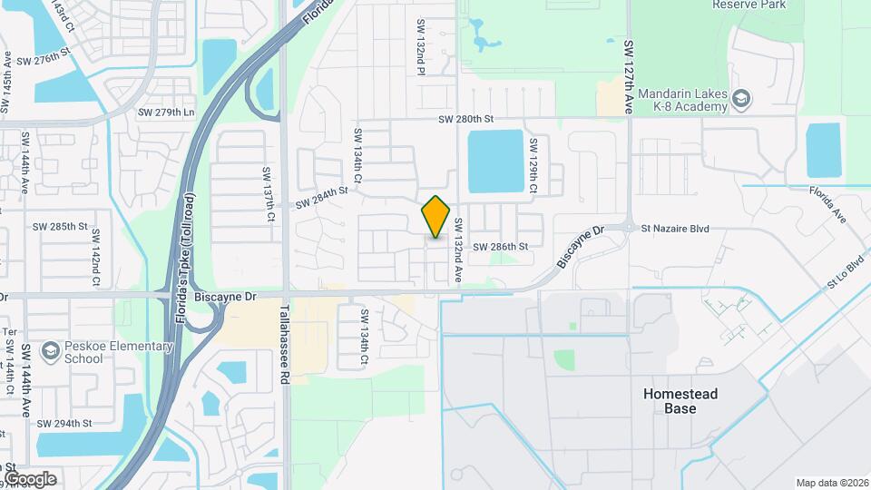 13251 SW 286th St Map and Location Details