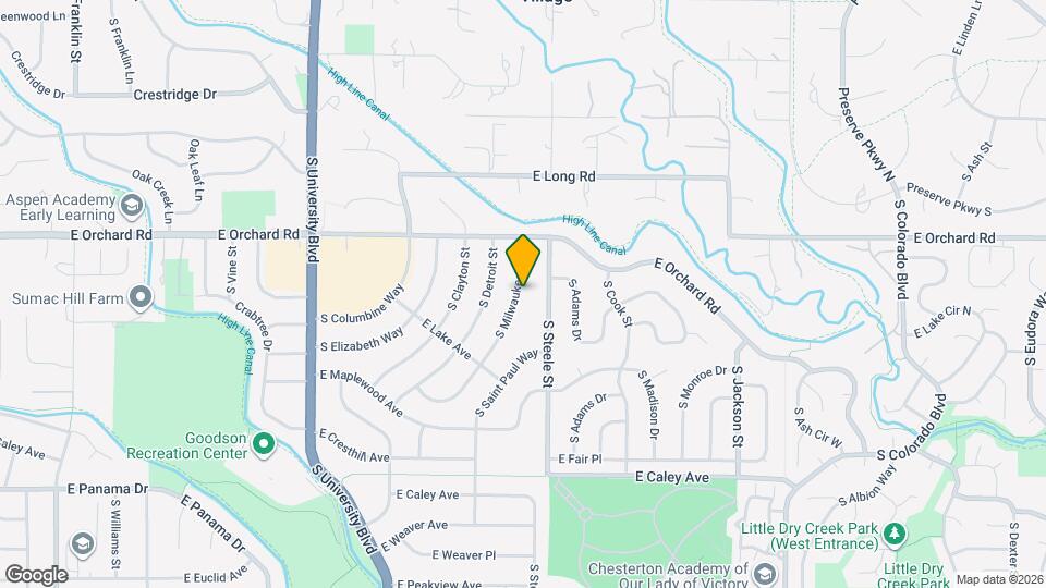 5944 S Milwaukee Way Map and Location Details