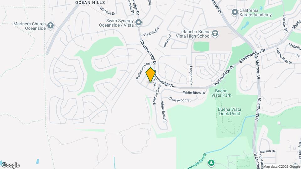 1972 Spanish Oak Way Map and Location Details