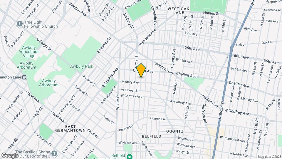 6308 N Lambert St Map and Location Details