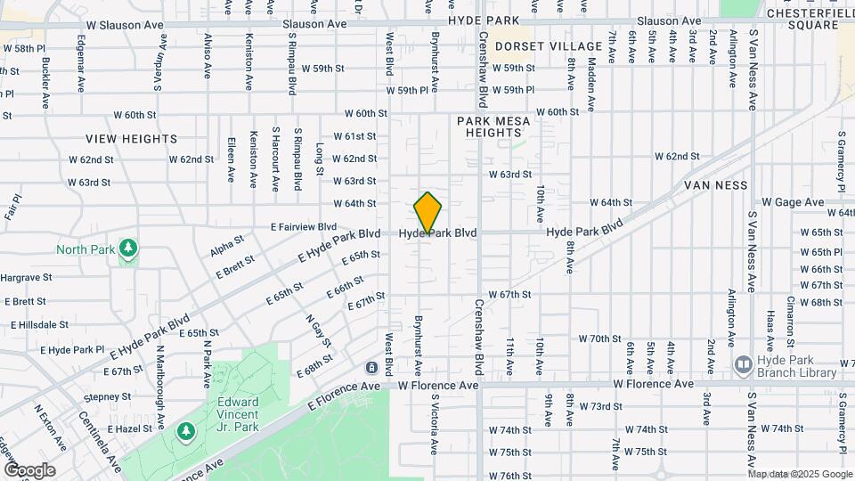6510 Brynhurst Ave Mapa y Detalles de la Ubicación