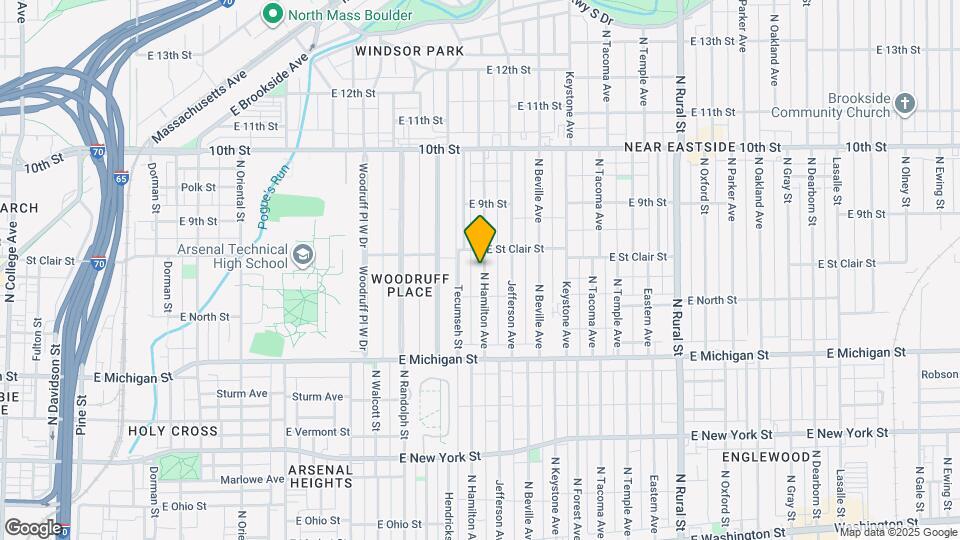 630 N Hamilton Ave Map and Location Details