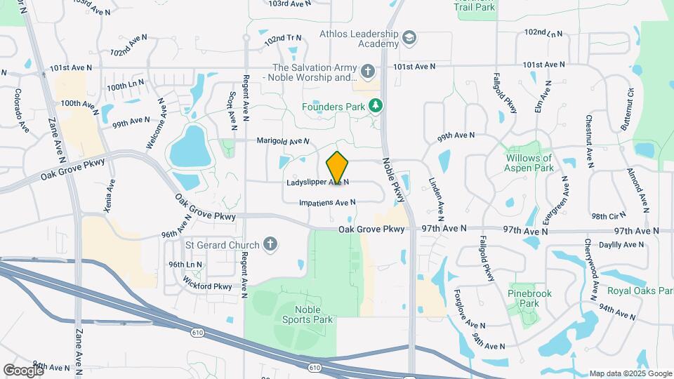 4619 Ladyslipper Ave N Map and Location Details