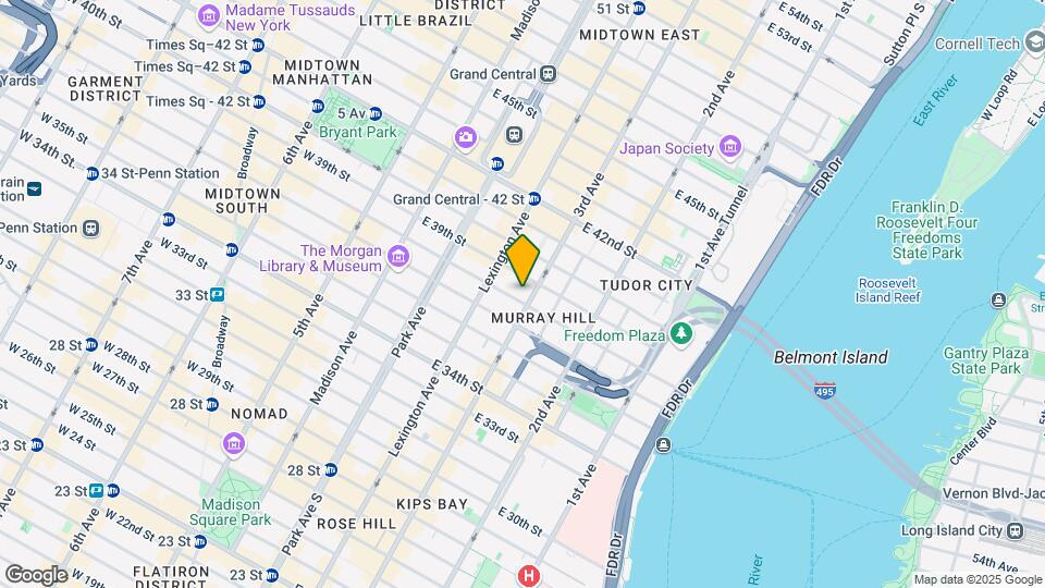 EAST 38 STREET Map and Location Details
