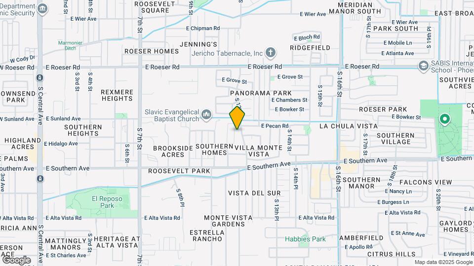 5621 S 11th Pl Map and Location Details