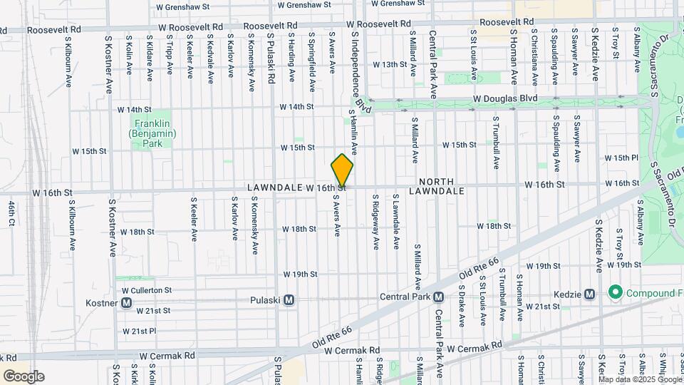 1603 S Avers Ave Mapa y Detalles de la Ubicación