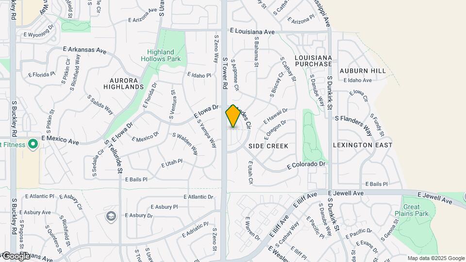 1675 S Andes Way Map and Location Details