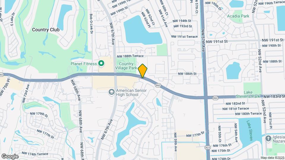 6276 NW 186th St, Unit XXX Map and Location Details