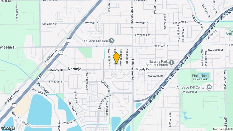 26721 SW 138th Ct Map and Location Details